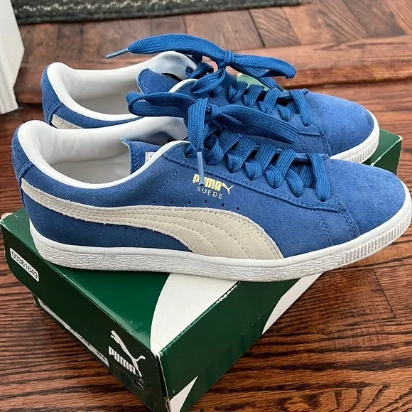 Blue puma cheap sneakers womens